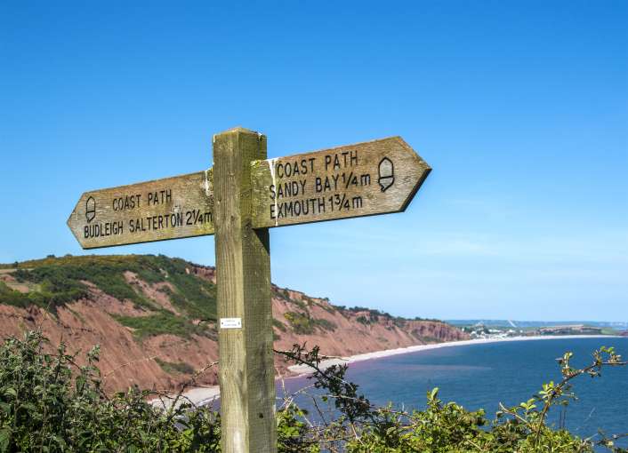 South West Coast Path Sign
