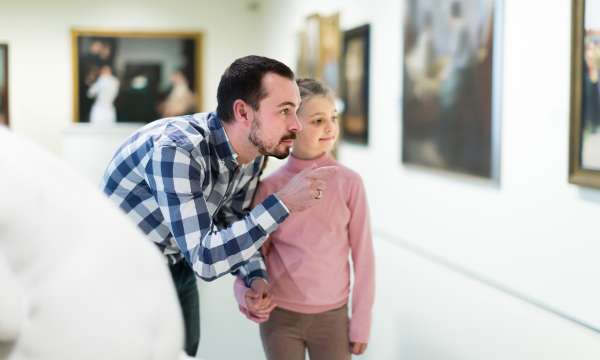 Father and Daughter and Museum