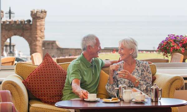 Couple Sat at Terrace Lounge