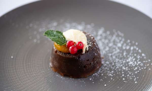 Christmas Pudding at Belmont Hotel