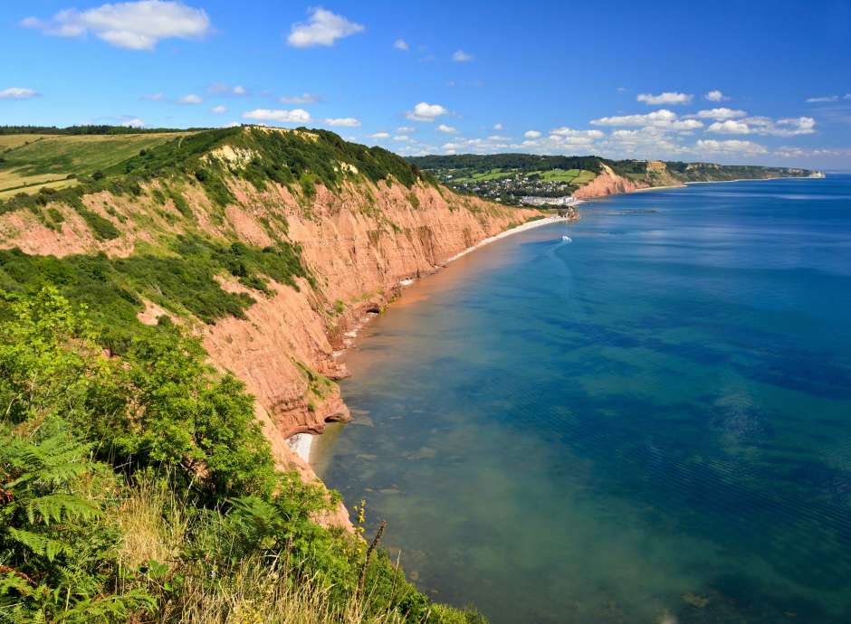 Sidmouth from Peak Hill South Devon