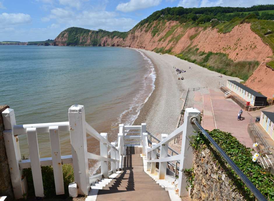 Jacobs Ladder Beach near Sidmouth South Devon