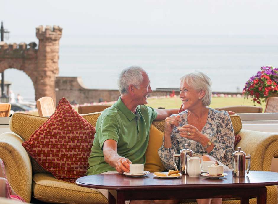 Couple Sat at Terrace Lounge