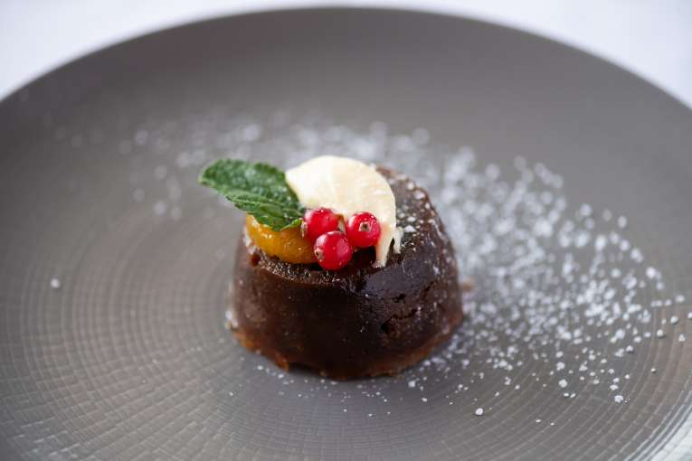 Christmas Pudding at Belmont Hotel