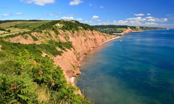 Sidmouth from Peak Hill South Devon